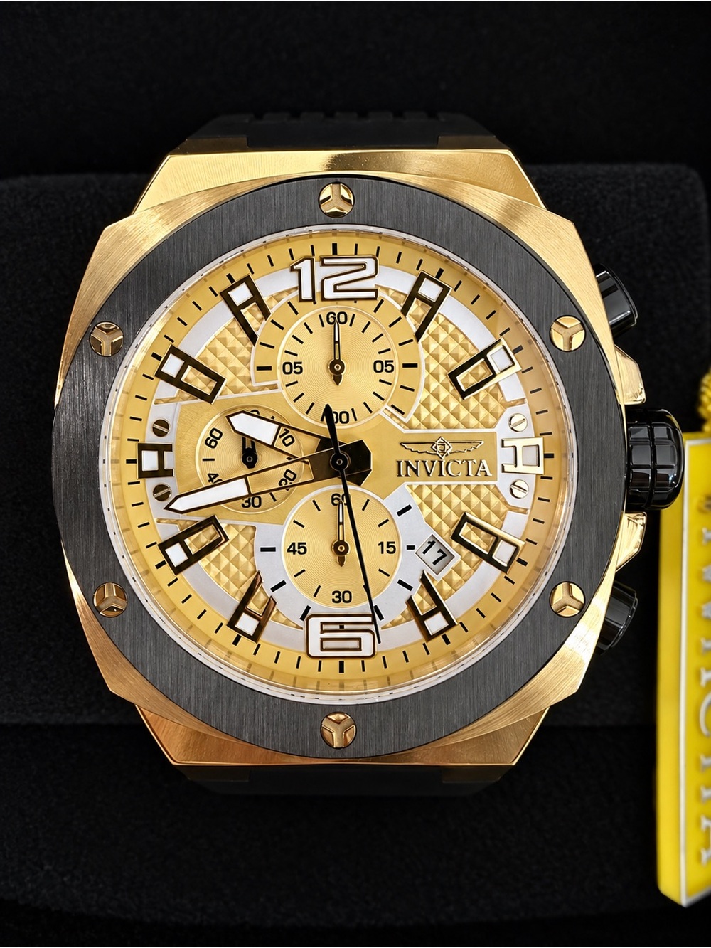 Invicta Racing Turbo Men's Gold Chronograph Watch